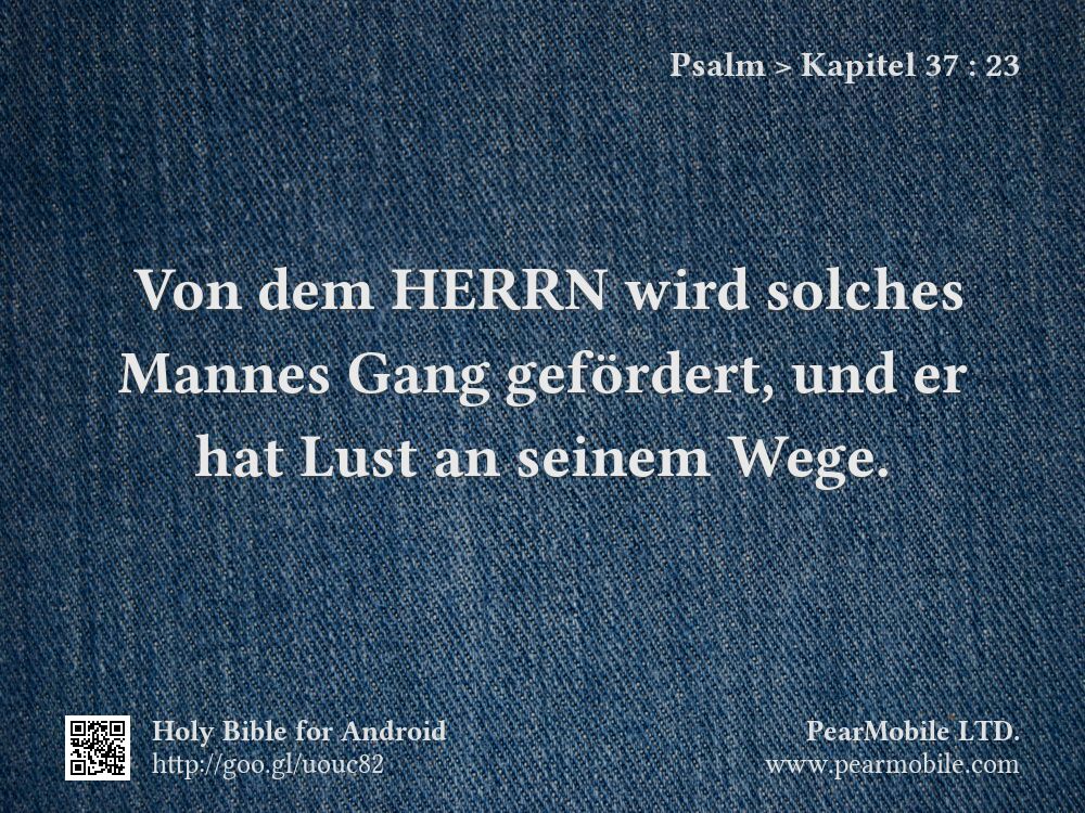 Psalm, Kapitel 37:23